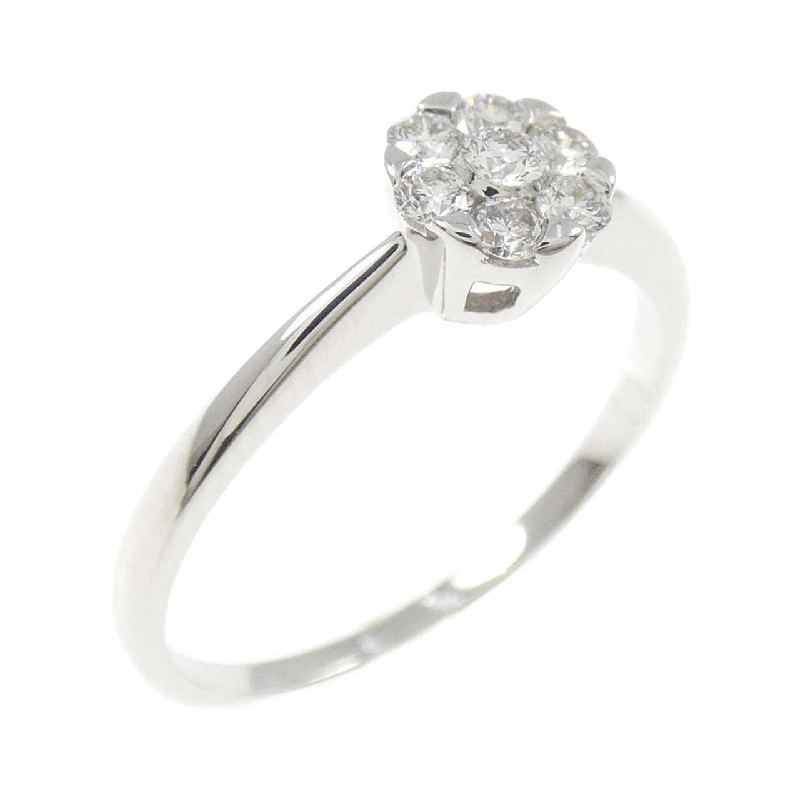 Nhẫn kim cương hoa K18WG 0.19CT - Hàng hiệu Authentic 849563