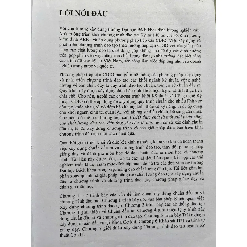 CHƯƠNG TRÌNH ĐÀO TẠO TÍCH HỢP TỪ THIẾT KẾ ĐẾN VẬN HÀNH 702176