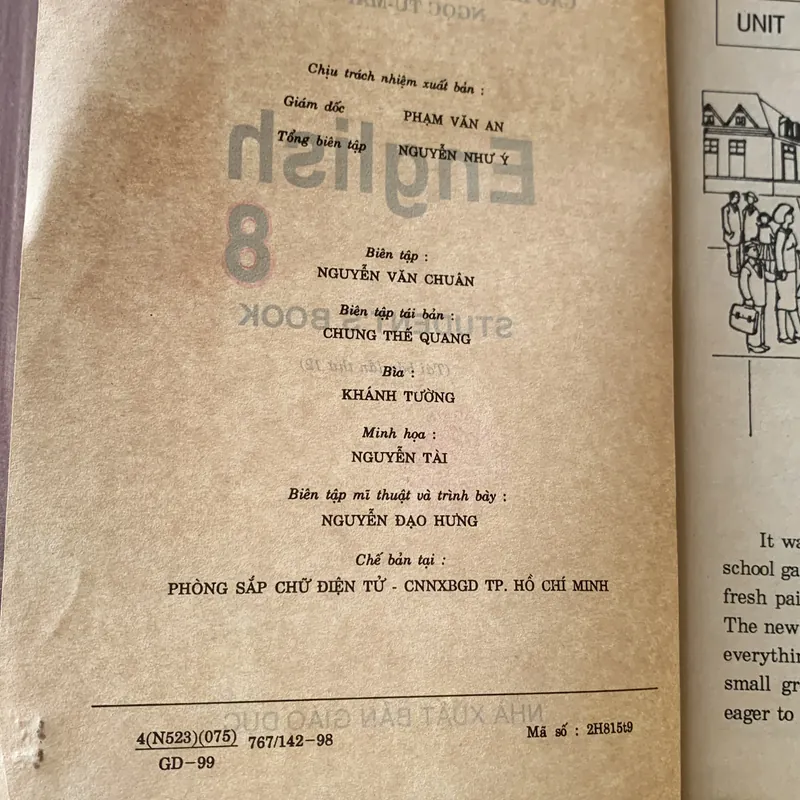 English 8, in năm 1999 697405