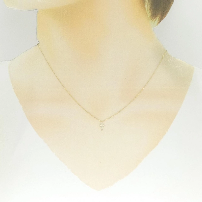 Mặt dây chuyền Cross Pavé 0.05CT - Hàng hiệu Authentic 844080