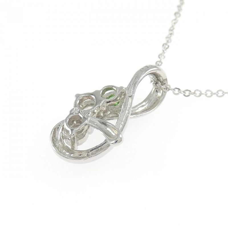 Dây chuyền garnet xanh PT900/PT950 - Hàng hiệu Authentic 858726