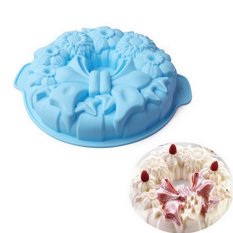 Khuôn silicon làm đế bánh, rau câu vòng hoa - Loại 30 cm - Mã số 1123 338371