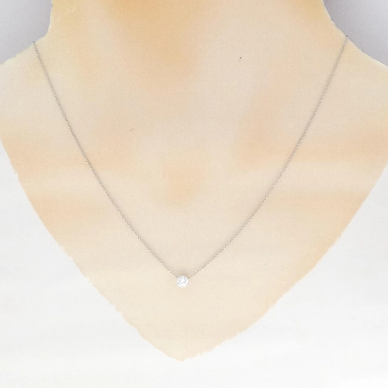 Dây chuyền kim cương Solitaire PT950/PT850 0.301CT D VS1 3EXT - Hàng hiệu Chính hãng 873194