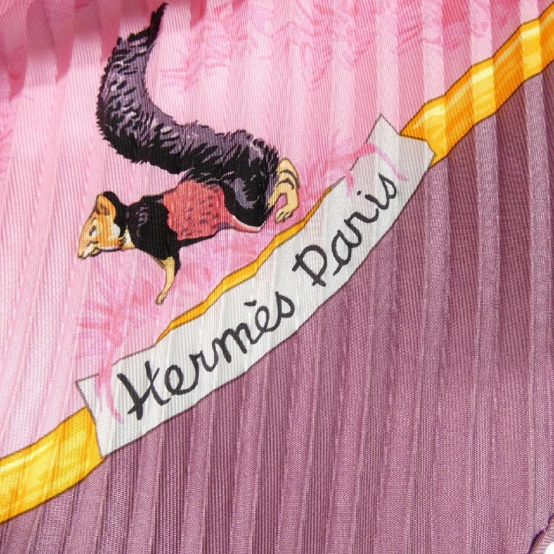 Khăn quàng cổ xếp nếp TENDRESSE FELINE của Hermès - Hàng hiệu Authentic 807415