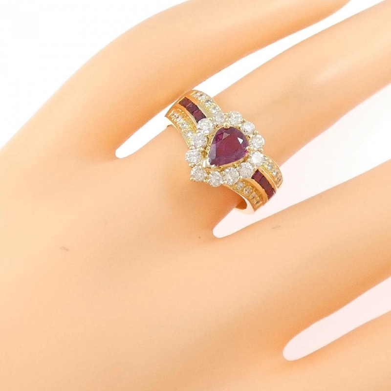Nhẫn Ruby K18YG 0.99CT - Hàng hiệu Chính hãng 854037