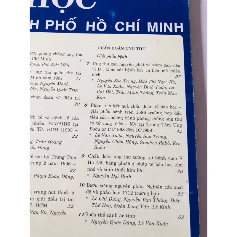 BỌ 2 cuốn Y học TP Hồ Chí Minh chuyên đề Ung Bướu Học 1998 & 2004 447393