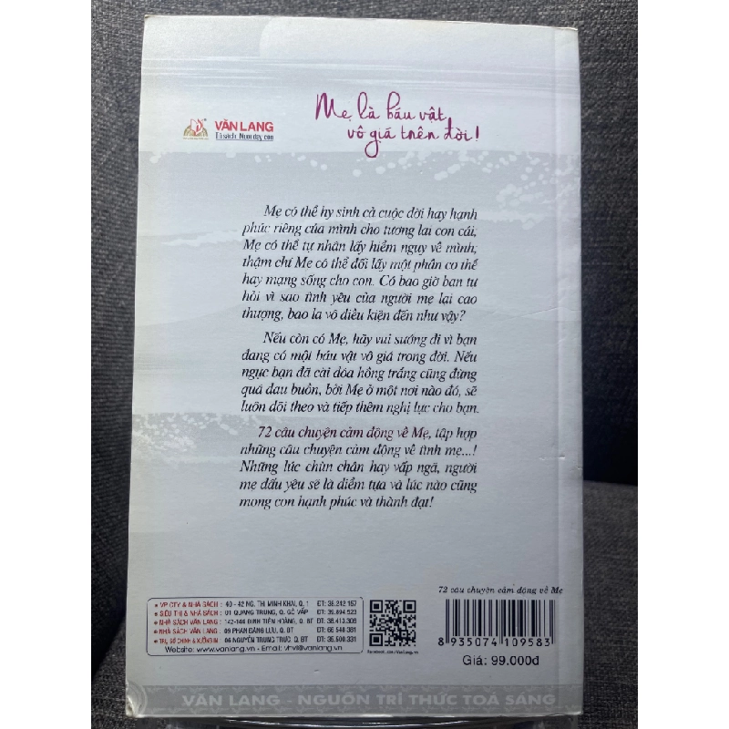 72 câu chuyện cảm động về mẹ Trương Hiểu Phong và Lâm Thanh Huyền mới 85% bẩn viền nhẹ HPB1405 181517