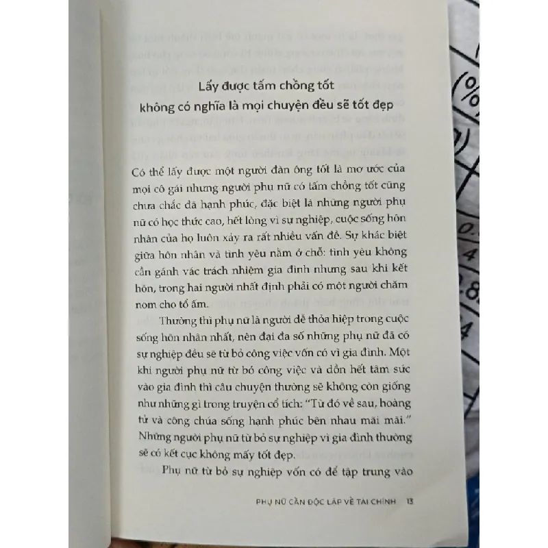 Phụ nữ cần độc lập về tài chính - Cảnh Thiên (Nguyễn Thu Hằng dịch) 626164