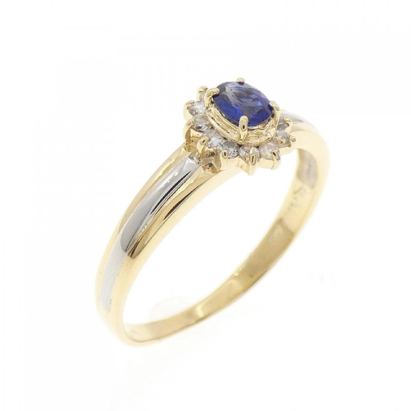 Nhẫn Sapphire K18YG/PT900 - Hàng hiệu Authentic 852414