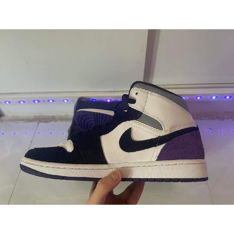 GIÀY THỂ THAO JORDAN 1 MID SE PURPLE HEEL PHỐI MÀU 10163