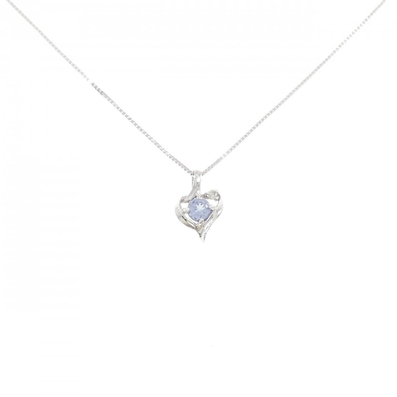 K18WG Đá Tanzanite Dây Chuyền - Hàng hiệu Chính hãng 858769