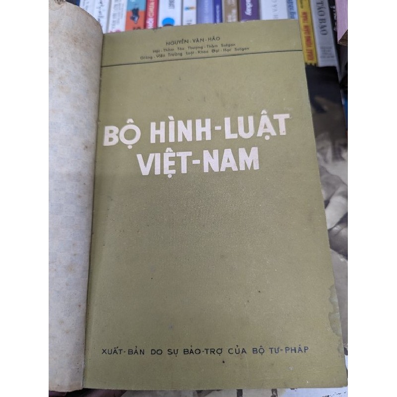 BỘ HÌNH LUẬT VIỆT NAM - NGUYỄN VĂN HẢO ( SÁCH ĐÓNG BÌA CÒN BÌA GỐC ) 119447