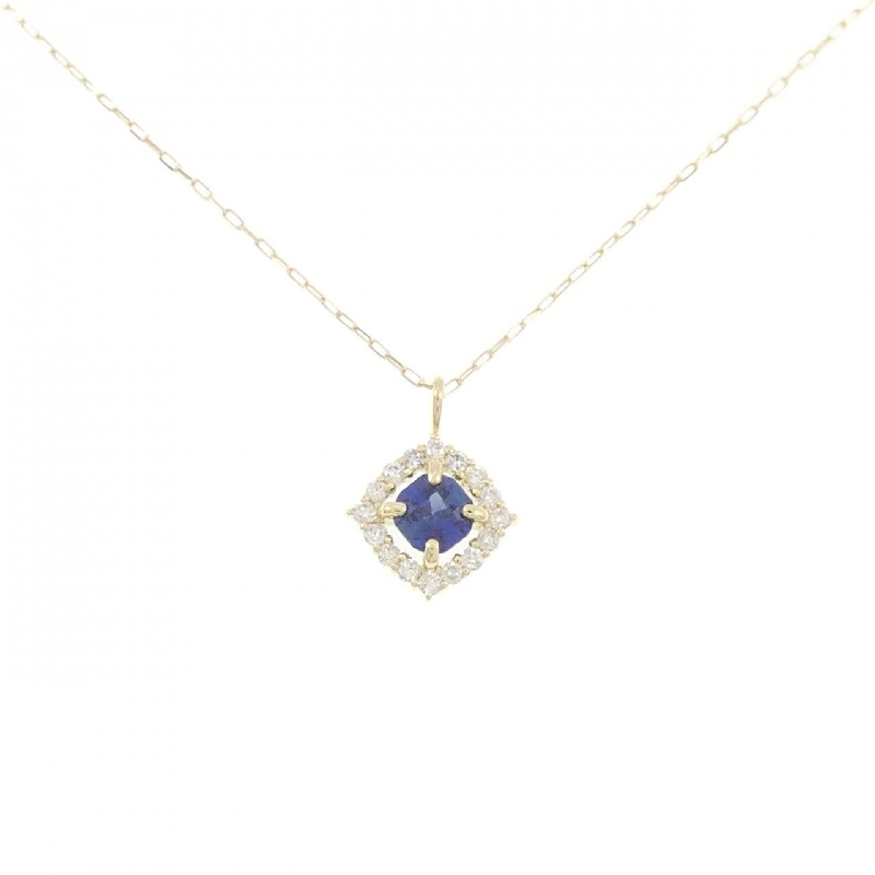 K18YG Sapphire Necklace 0.15CT - Hàng hiệu Authentic 860055