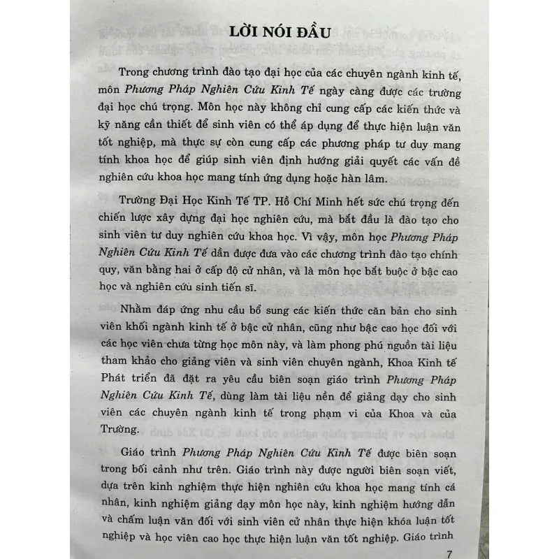PHƯƠNG PHÁP NGHIÊN CỨU KINH TẾ KIẾN THỨC CƠ BẢN 702160