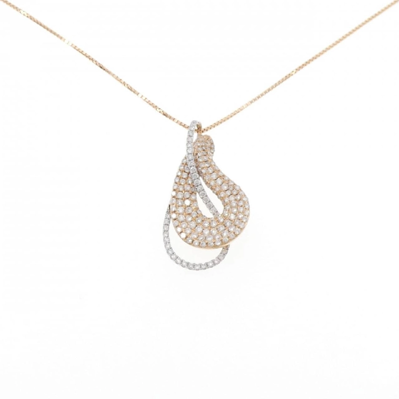 Dây chuyền kim cương K18WG/K18PG 0.77CT - Hàng hiệu Authentic 863742