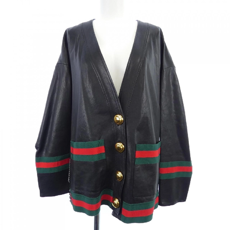 Gucci FRAGOR AMORIS JARDIN D'HIVER 554594 XNABL Áo khoác da - Hàng hiệu Chính hãng 823421