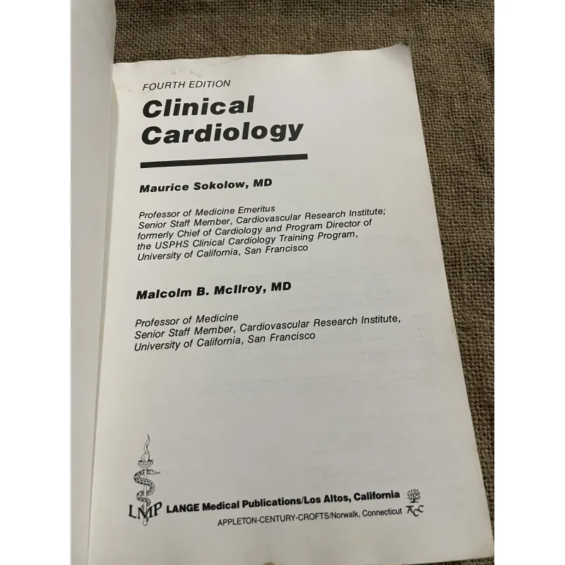 Tim mạch lâm sàng - Clinical Cardiology, authored by Maurice Sokolow , Malcolm B. McIlroy  791875
