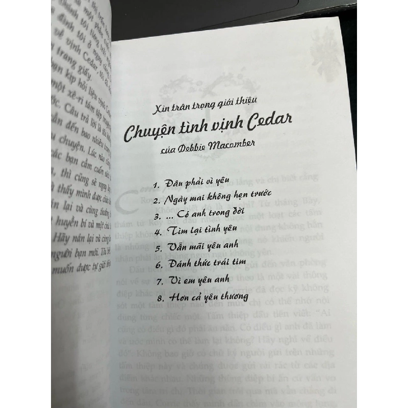 Chuyện tình vịnh Cedar - Debbie Macomber 758035