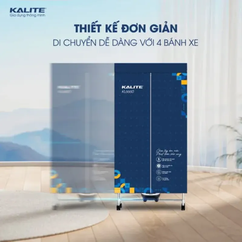 Tủ sấy quần áo đa năng KALITE KL6660, tiện lợi, giá rẻ, mới 100% 698963
