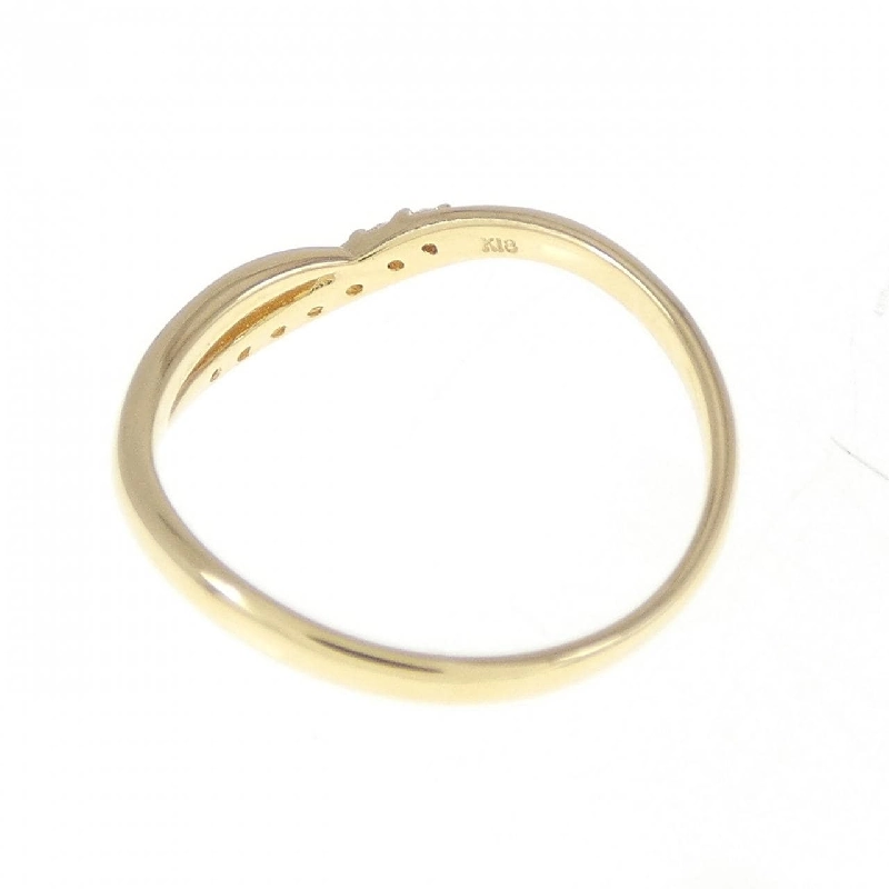 Nhẫn kim cương K18YG 0.04CT 671112