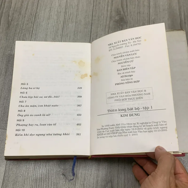 Thiên long bát bộ - kim dung. Tập 1. Bìa cứng. 1b2 989547