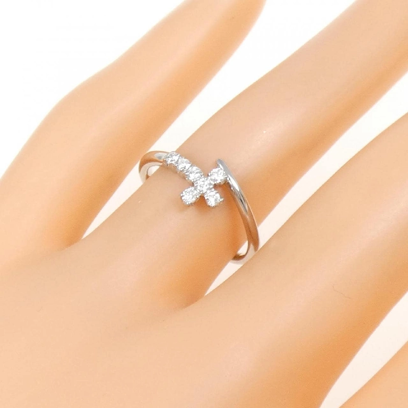 Nhẫn kim cương PT900 hình chữ thập 0.14CT 672026