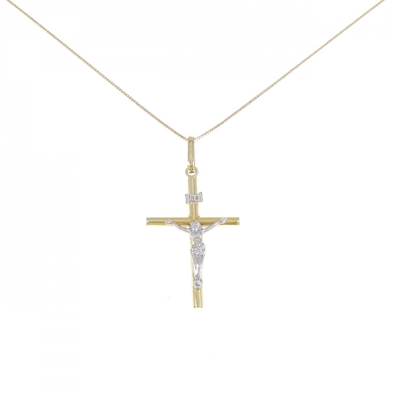 K18YG/K18WG Dây chuyền hình chữ thập - Hàng hiệu Authentic 862309