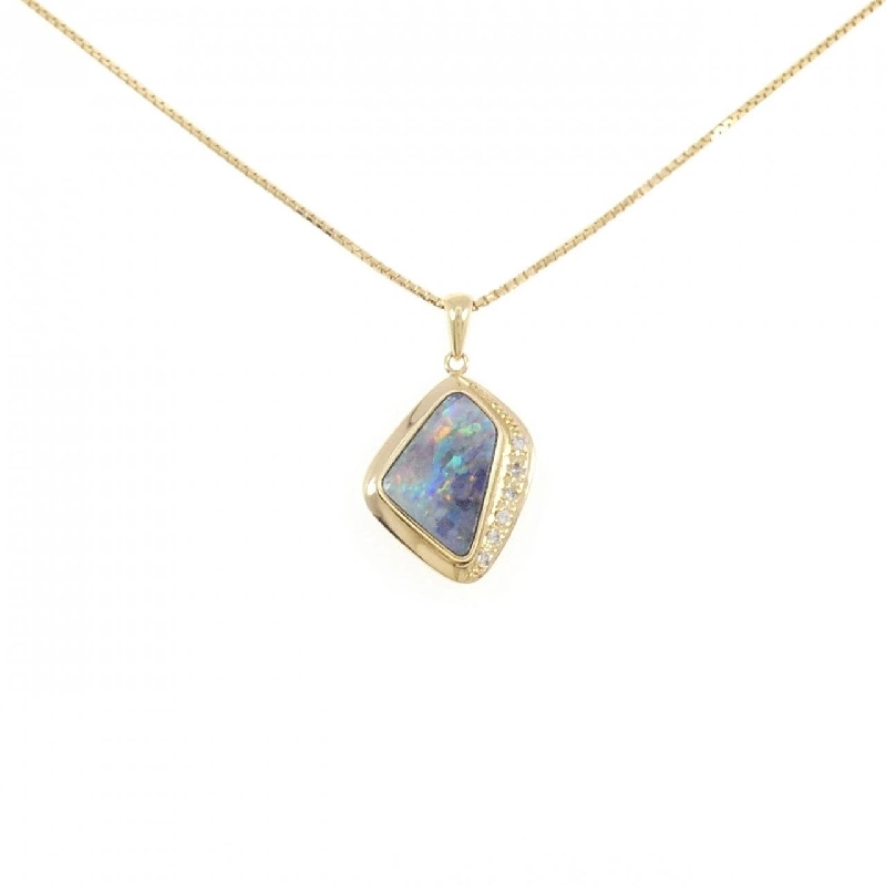 K18YG Boulder Opal Necklace 2.78CT - Hàng hiệu Authentic 861710
