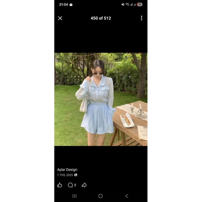 Bộ sơ mi tphong cách 961309