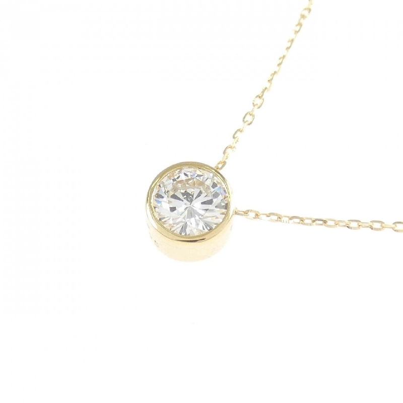 K18YG Solitaire Dây chuyền kim cương 0.405CT - Hàng hiệu Chính hãng 861403