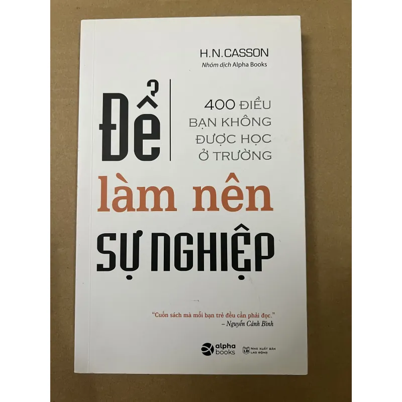Để làm nên sự nghiệp 1008372
