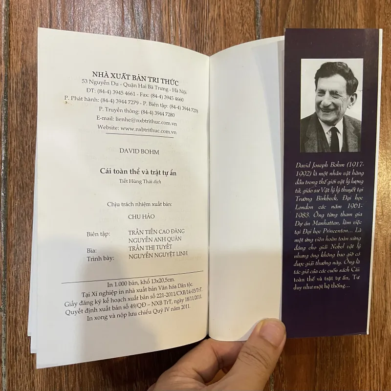 Cái toàn thể và trật tự ẩn - David Bohm (t4) 1002990