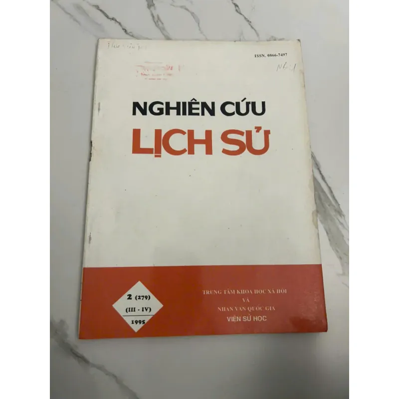 Tạp chí Nghiên cứu Lịch sử - Số 2 (279) - Tháng 3-4/1995 703370