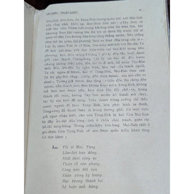 Tây Sơn thuật lược - bản dịch của Tạ Quang Phát ( có phụ  phần nguyên văn chữ hán ) 125298