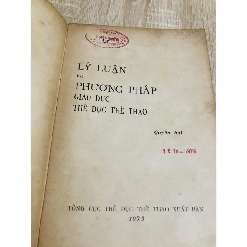 Lý luận và phương pháp giáo dục thể chất - Lý luận và phương pháp giáo dục thể thao 1041716