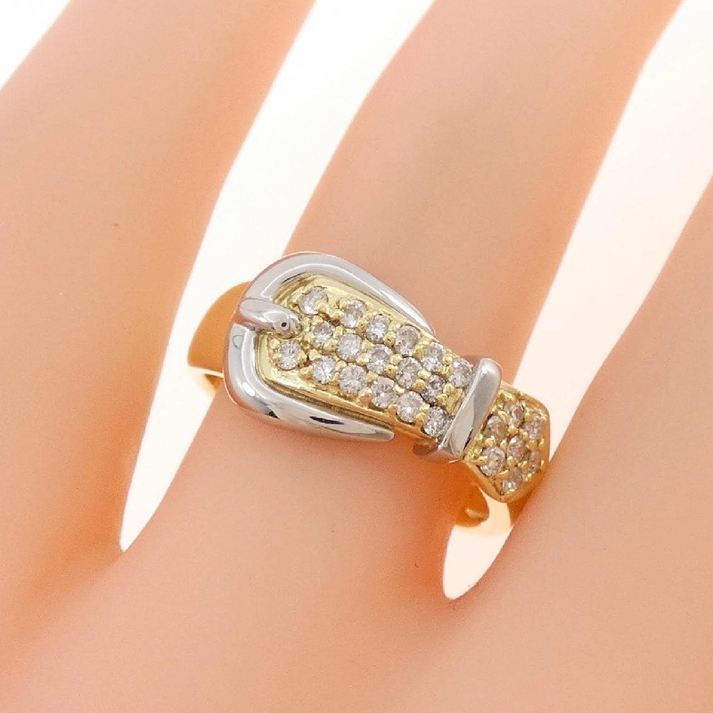Nhẫn kim cương Pavé K18YG/PT900 0.27CT - Hàng hiệu Chính hãng 851201