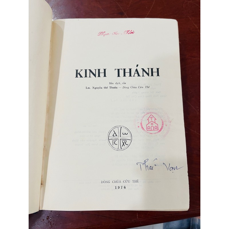 Kinh Thánh. Bản dịch Nguyễn Thế Thuấn 194405