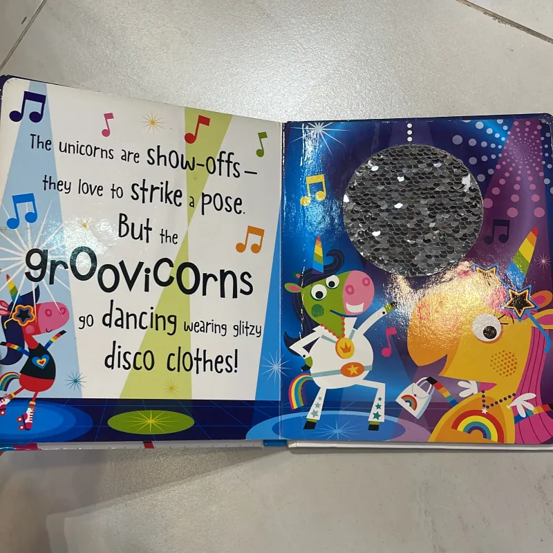 NGOẠI VĂN tiếng anh trẻ em: Do you believe in Groovicorns ? With two-way sequins 1027552