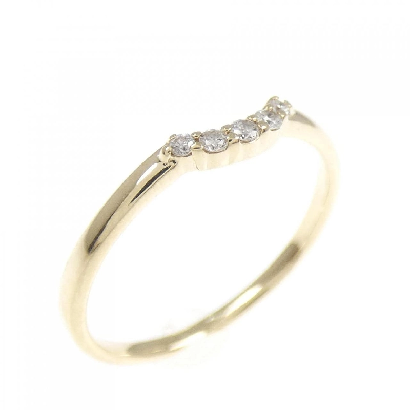 Nhẫn kim cương K10YG 0.10CT 671798