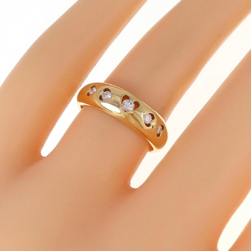 Nhẫn kim cương hình trái tim K18YG 0.15CT 673544