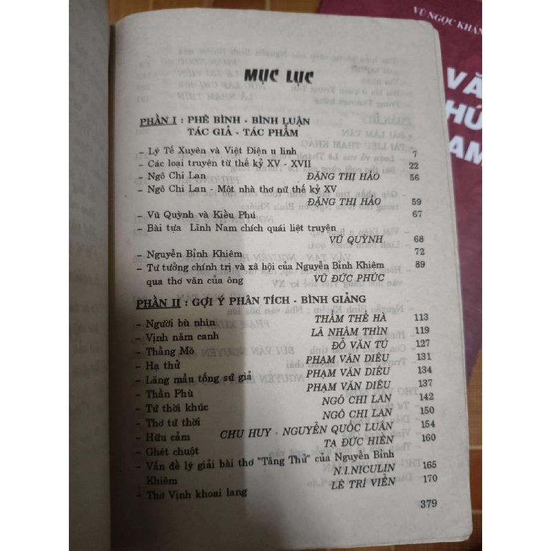 Lý Tế Xuyên, Vũ Quỳnh, Kiều Phú, Lê Thánh Tông, Ngô Chi Lan, Nguyễn Bỉnh Khiêm - 1998 - 381 trang VĂN HỌC ANTQ1301 910001