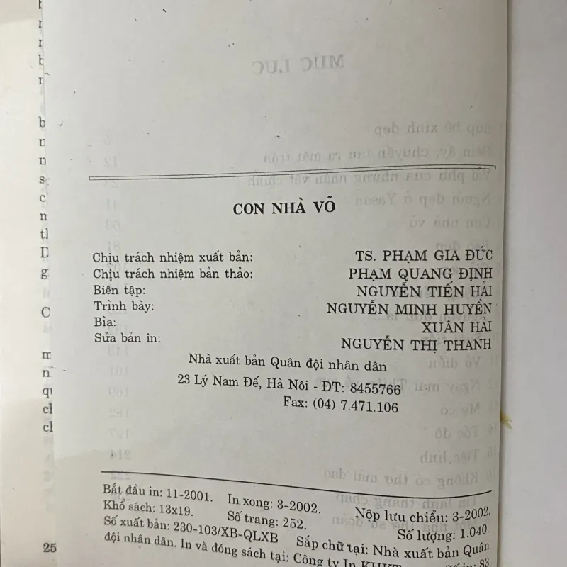 Con nhà võ- Khuất Quang Thụy.  1023607