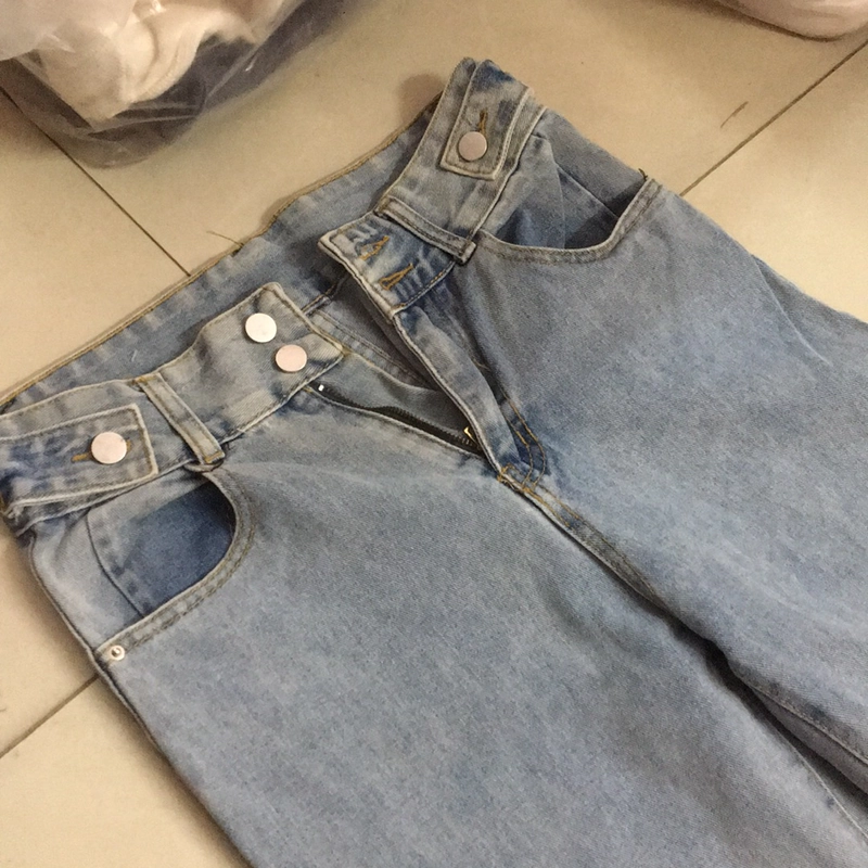 Quần bò cạp cao ống rộng 518618