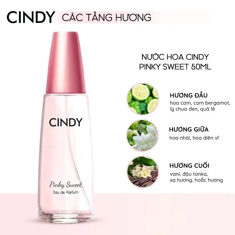 Nước hoa Cindy 50ml ( 5 mùi ) dành cho Nữ 296838