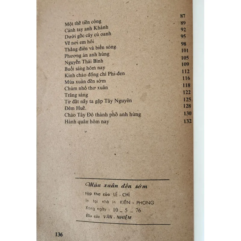 Thơ Lê Chí - MÙA XUÂN ĐẾN SỚM 1028054