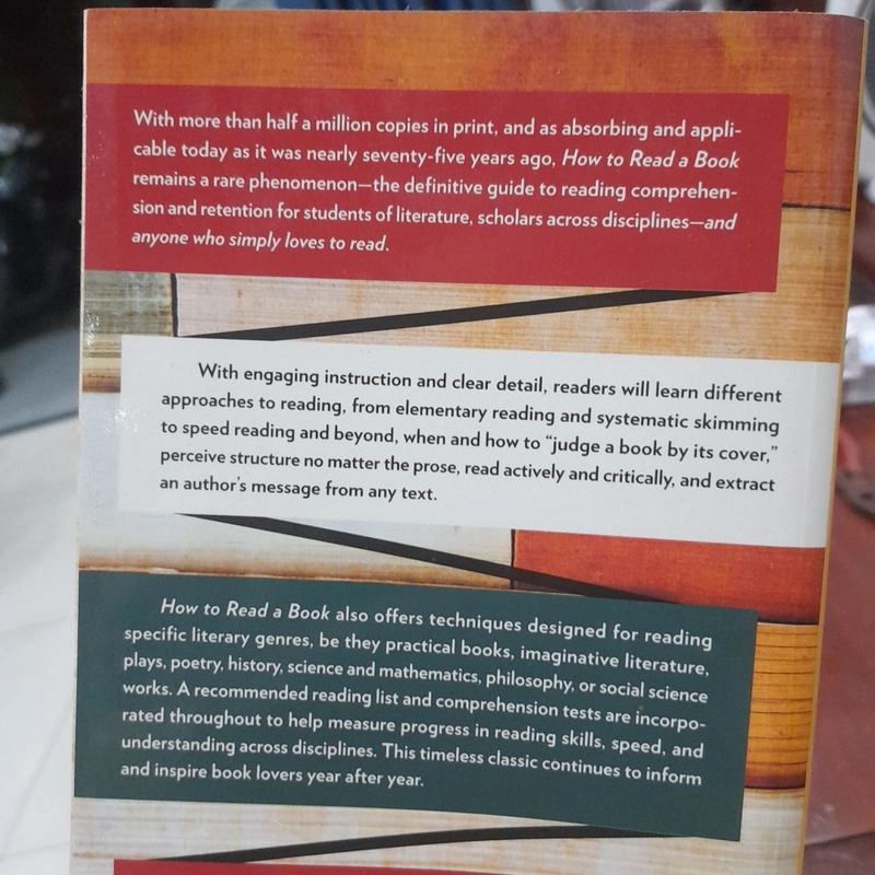 HOW TO READ A BOOK, the classic guide to intelligent reading 517710