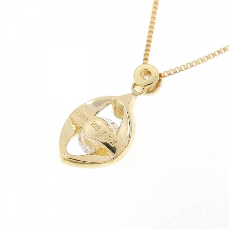 K18YG Dây chuyền kim cương 0.234CT - Hàng hiệu Authentic 860664