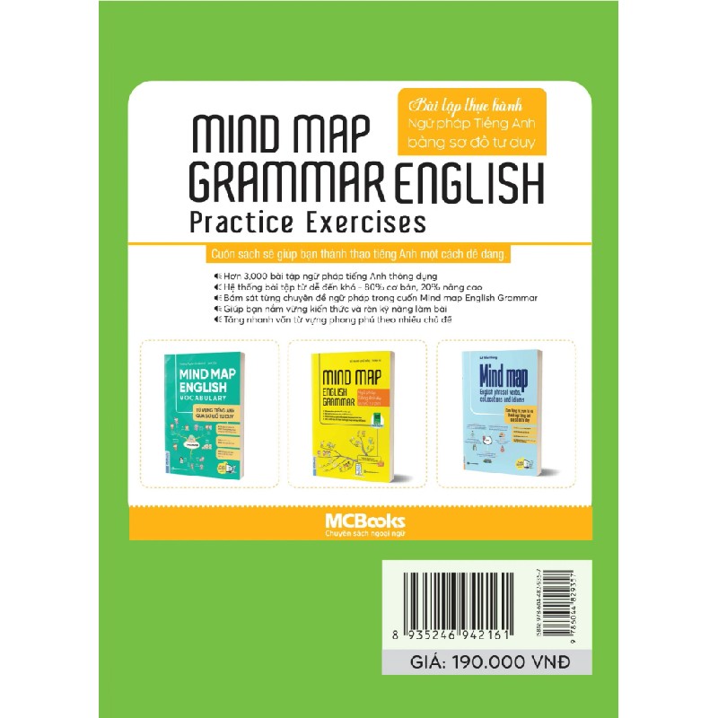 Mind Map English Grammar Practice Exercises - Bài Tập Thực Hành Ngữ Pháp Tiếng Anh Bằng Sơ Đồ Tư Duy - Đỗ Nhung, Thanh Hà 178437