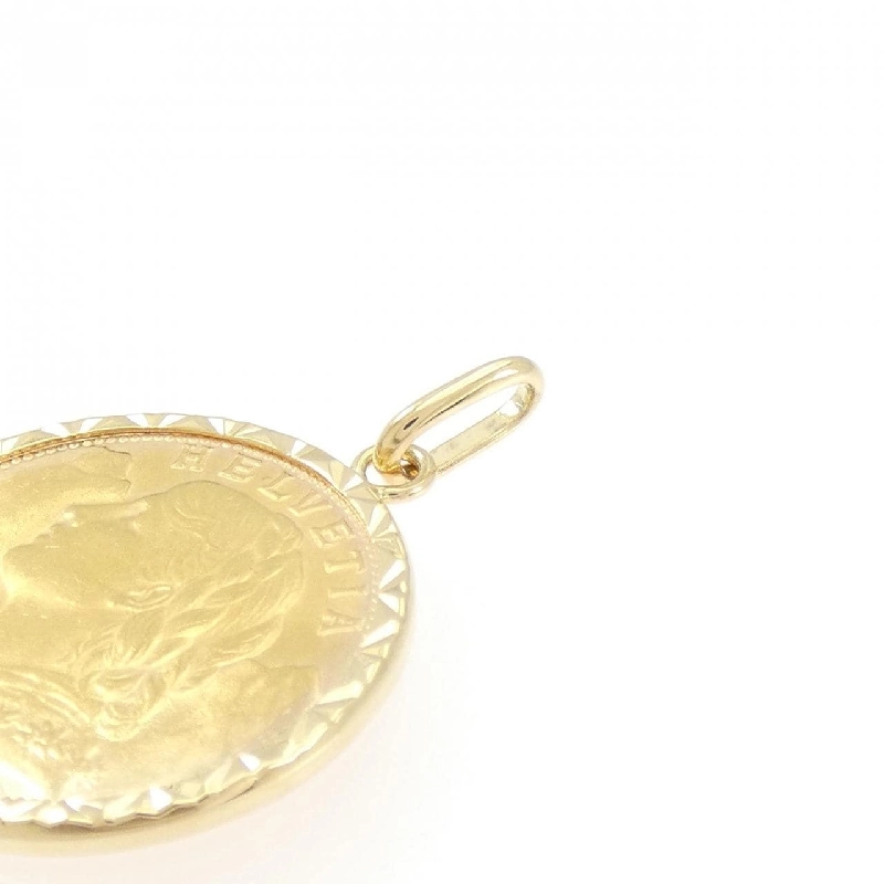 Mặt dây chuyền đồng xu 750YG (khung) - Hàng hiệu chính hãng 861639