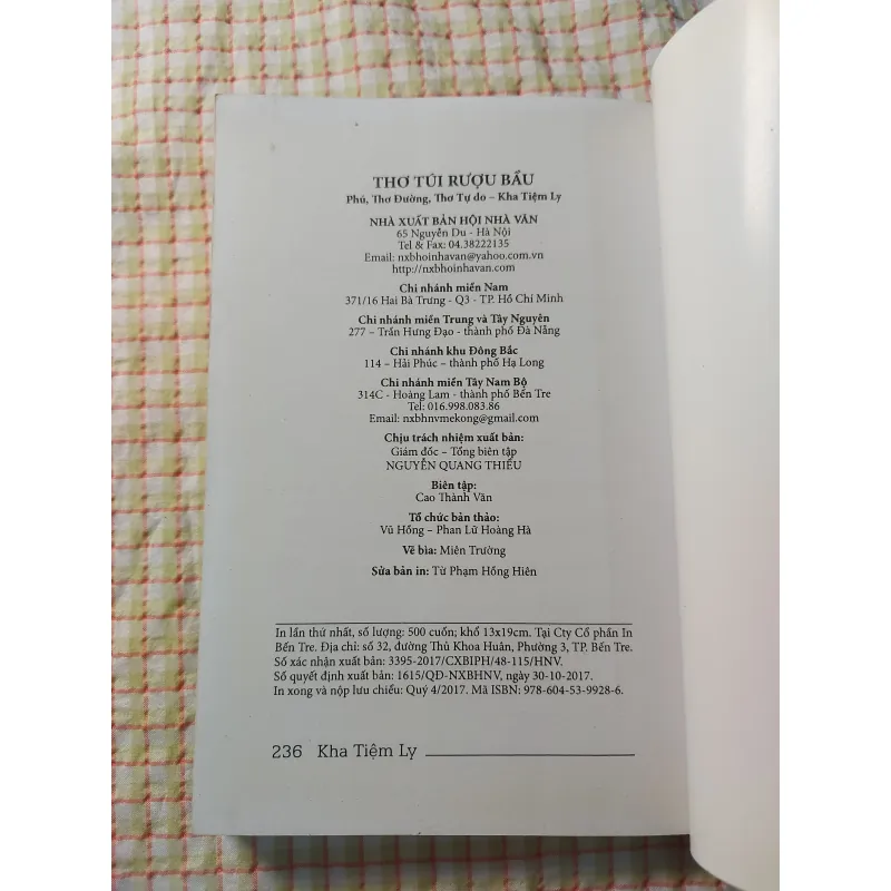 THƠ TÚI RƯỢU BẦU - KHA TIỆM LY 713717